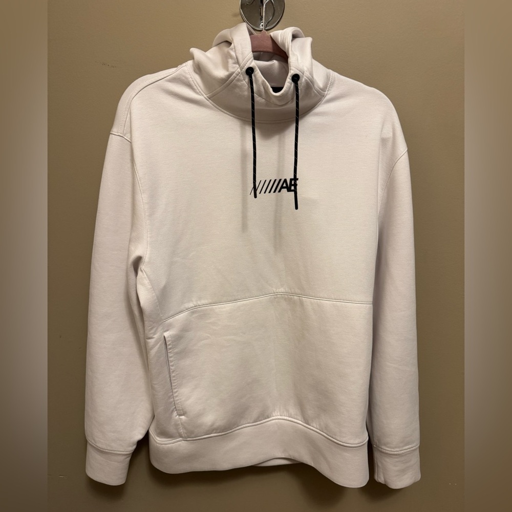 American Eagle Outfitters White Hoodie with Black Accents
